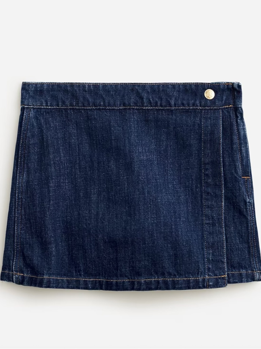 J.CREW Denim skort in Rinse wash